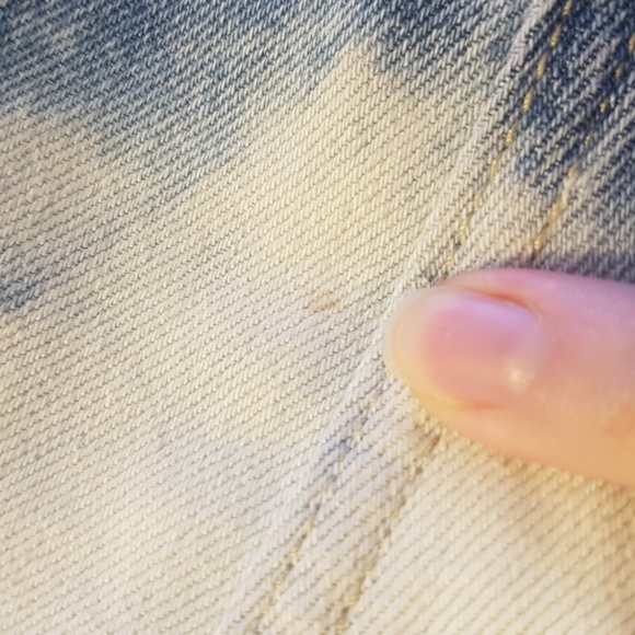 Barney Cools Men's Bleached B Rigid Blue White Jean Jacket Size M - Picture 10 of 16